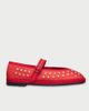 Flabelus Flabelus Mae Silk Mary Janes Shoe in Red, Women's at Urban Outfitters - 1