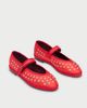 Flabelus Flabelus Mae Silk Mary Janes Shoe in Red, Women's at Urban Outfitters - 2