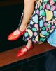 Flabelus Flabelus Mae Silk Mary Janes Shoe in Red, Women's at Urban Outfitters - 4
