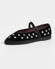 Flabelus Flabelus Mae Silver Black Mary Jane Flats Black - 2