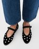 Flabelus Flabelus Mae Silver Black Mary Jane Flats Black - 3