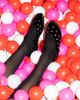 Flabelus Flabelus Mae Silver Studded Mary Janes Shoe in Black, Women's at Urban Outfitters - 3