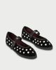 Flabelus Flabelus Mae Silver Studded Mary Janes Shoe in Black, Women's at Urban Outfitters - 4