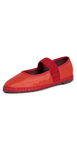 Flabelus Flabelus Mafalda Ruffle Flats Red