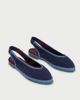 Flabelus Flabelus Narnia Slingback Linen Slipper in Navy, Women's at Urban Outfitters - 2