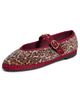 Flabelus Flabelus Pierre Leopard Mary Jane Flats Garnet - 1