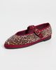 Flabelus Flabelus Pierre Leopard Mary Jane Flats Garnet - 2