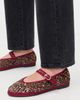 Flabelus Flabelus Pierre Leopard Mary Jane Flats Garnet - 3