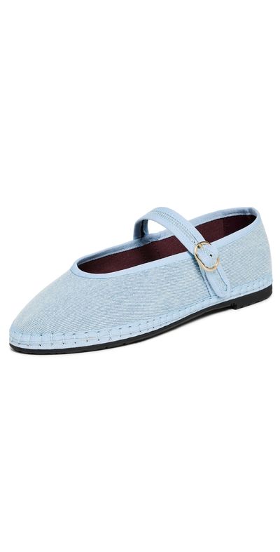 Flabelus Flabelus Pierre Light Denim Mary Jane Falts Light Denim Blue