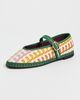 Flabelus Flabelus Pierre Twist Mary Jane Flats Green - 2