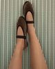 Flabelus Flabelus Pierre Velvet Mary Jane Shoe in Brown, Women's at Urban Outfitters - 2