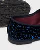 Flabelus Flabelus Seraphina Velvet Glitter Splatter Mary Jane Flat in Navy, Women's at Urban Outfitters - 3