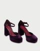 Flabelus Flabelus Velvet Flamenco Platform Heels in Purple, Women's at Urban Outfitters - 2