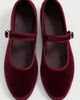 Flabelus Flabelus Velvet Mary Jane Flats Lucrecia - 5