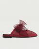 Flabelus Flabelus Women's Mesh Bow Cinna Mary Janes Shoe in Maroon, Women's at Urban Outfitters - 1