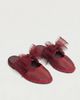 Flabelus Flabelus Women's Mesh Bow Cinna Mary Janes Shoe in Maroon, Women's at Urban Outfitters - 2