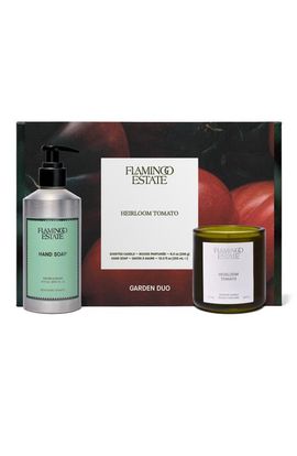 FLAMINGO ESTATE FLAMINGO ESTATE Heirloom Tomato Candle & Hand Soap Gift Set $122 Value 