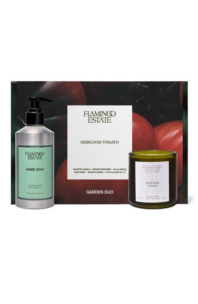 FLAMINGO ESTATE FLAMINGO ESTATE Heirloom Tomato Candle & Hand Soap Gift Set $122 Value 
