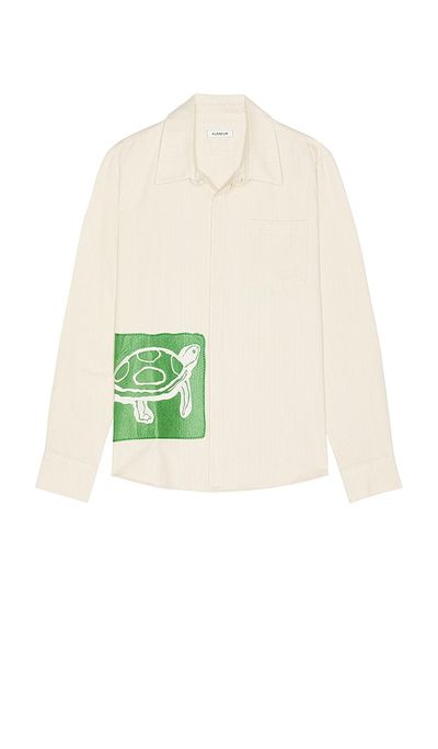 FLANEUR FLANEUR Embroidered Turtle Shirt