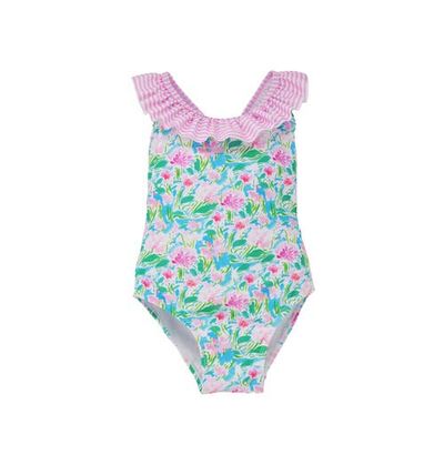 Flap Happy Flap Happy UPF 50+ Mindy Crossback swimsuit for Girls
