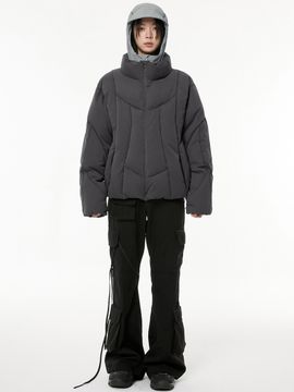 FLARE UP 32.Division Padded Puffer Jacket _ Dark Gray