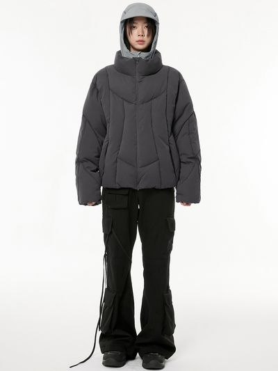 FLARE UP 32.Division Padded Puffer Jacket _ Dark Gray