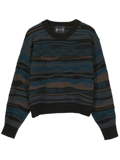 FLARE UP 4Mix Knit Sweater (FL - 147_Turkish Blue)