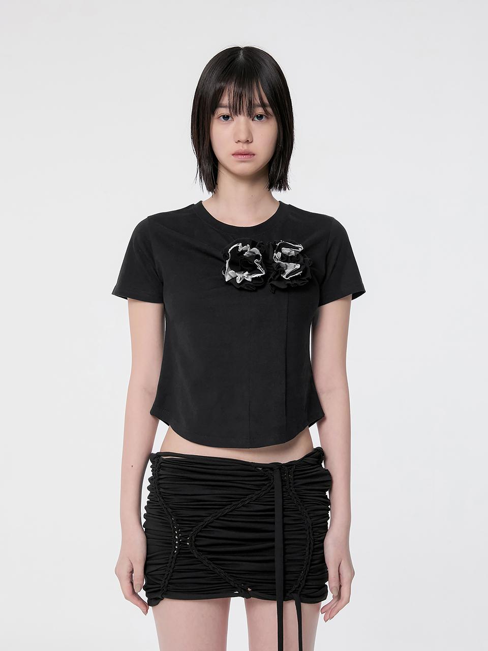 FLARE UP Blooming T-Shirt_Black