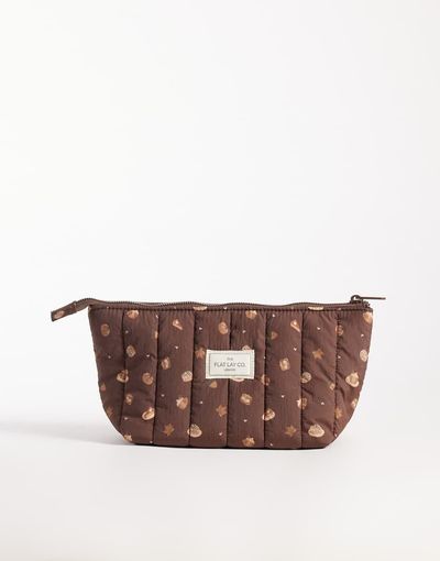 Flat Lay Company Flat Lay London Essential Pouch - Pumpkin Spice-Brown