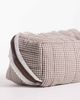 Flat Lay Company Flat Lay London Marshmallow Flat Lay Makeup Box Bag - Mocha Gingham with Frill-Brown - 3