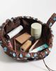 Flat Lay Company Flat Lay London x ASOS Exclusive - Drawstring Makeup Bag in Brown + Blue Spots - 2