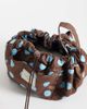 Flat Lay Company Flat Lay London x ASOS Exclusive - Drawstring Makeup Bag in Brown + Blue Spots - 3