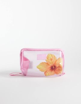 Flat Lay Company Flat Lay London x ASOS Exclusive Jelly Flat Lay Makeup Box Bag - Orange Hibiscus