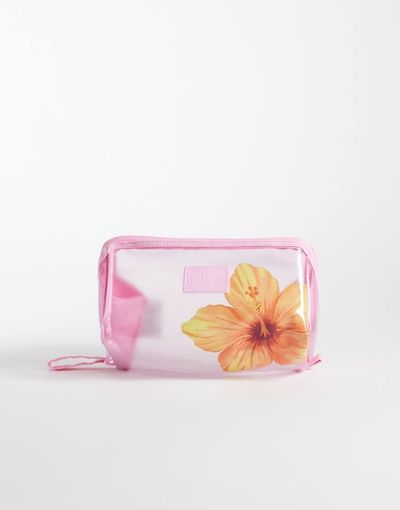Flat Lay Company Flat Lay London x ASOS Exclusive Jelly Flat Lay Makeup Box Bag - Orange Hibiscus