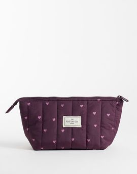 Flat Lay Company The Flat Lay Co. Essential Makeup Pouch - Chocolate Plum-Brown