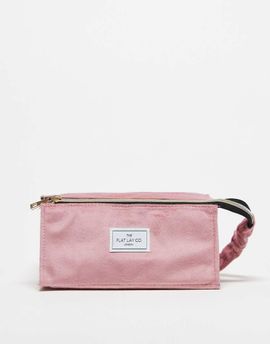 Flat Lay Company The Flat Lay Co. Makeup Box Bag - Pink Velvet