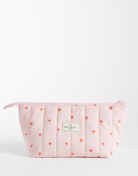Flat Lay Company The Flat Lay Co. Padded Essential Makeup Pouch - Sweet Pink Hearts