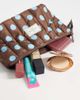 Flat Lay Company The Flat Lay Co. x ASOS Exclusive - Essential Makeup Pouch in Brown + Blue Spots - 2