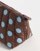 Flat Lay Company The Flat Lay Co. x ASOS Exclusive - Essential Makeup Pouch in Brown + Blue Spots - 3