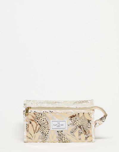 Flat Lay Company The Flat Lay Co. X ASOS EXCLUSIVE Jelly Makeup Box in Neutral Cheetahs