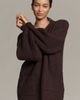 Flat White Cozy Crew-Neck Cardigan Sweater - 3