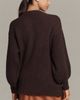 Flat White Cozy Crew-Neck Cardigan Sweater - 4