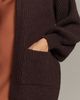 Flat White Cozy Crew-Neck Cardigan Sweater - 6