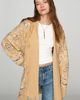 Flat White Fringe Wrap Cardigan Sweater - 1