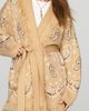Flat White Fringe Wrap Cardigan Sweater - 3