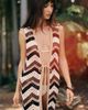 Flat White Longline Crochet Cardigan - 2