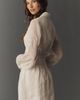 Flat White Waisted Mini Shirt Dress - 4