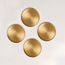 Fleck Fleck Heirloom Brass Coasters - Set of 4 