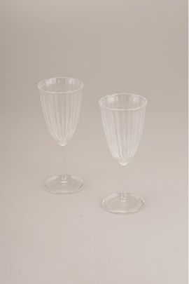Fleck Fleck Kira Stemware Champagne Flutes - Set of 2