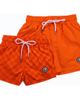 Fletch Fletch Neon Color Change Checker Swim Trunks - 1